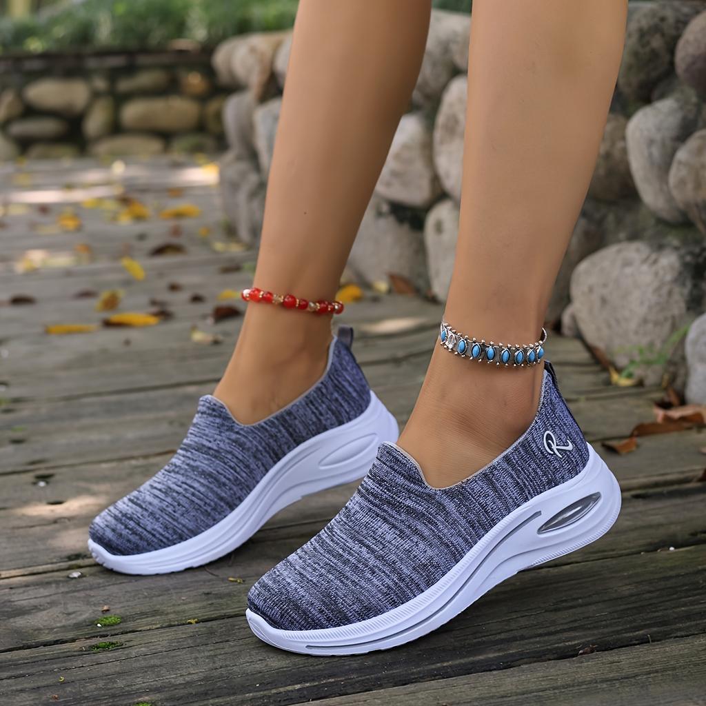 Women's Multi-color Breathable Slip-on Thick-soled Sports Shoes Lightweight and Non-slip, Comfortable and Casual, Suitable for Daily Walking Shoes