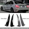 AMG Für Mercedes Benz C-Klasse W205 Limousine 4-türig 2015-2021 Glänzend Schwarz Teile Kohlefaser Hintere Canard-Flaps