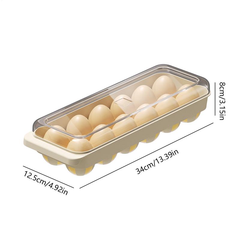 Egg Holders For Refrigerator 12 Slot Refrigerator Egg Storage Holder Space-Saving Dispenser Fridge Organizer