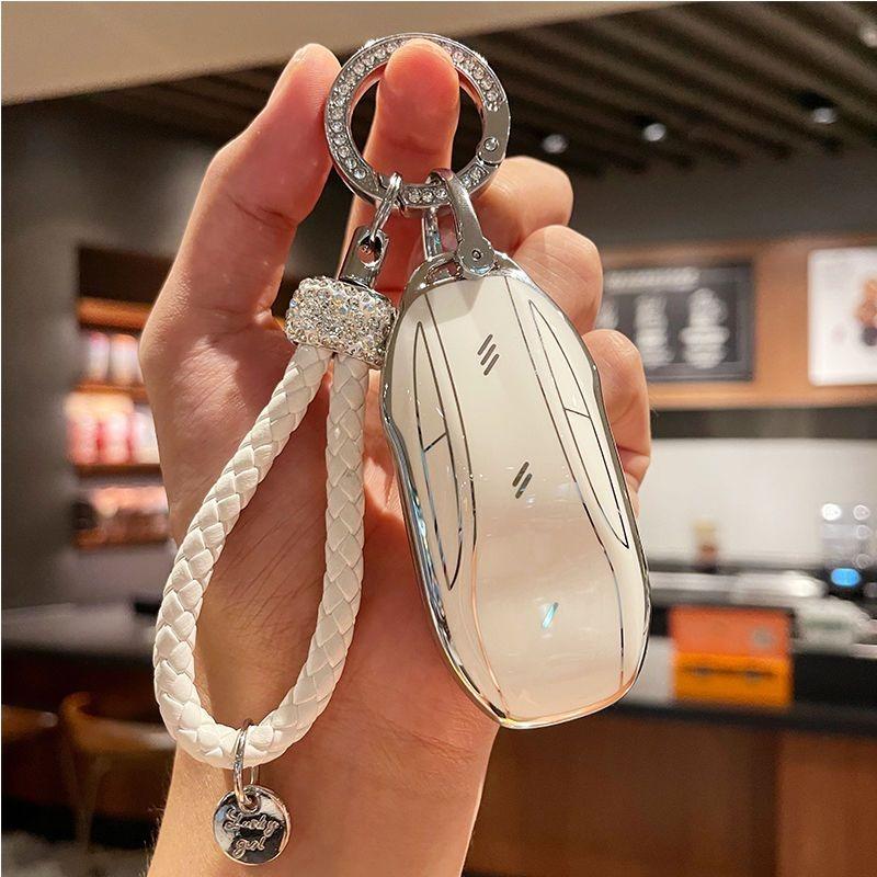 Tpu Car Key Case For Saic Im Zhiji Ls7 L7 Pro Ls6 L6 Ls9 Max Accessories Keychain Remote Cover Shell Ring Holder Fob Housing