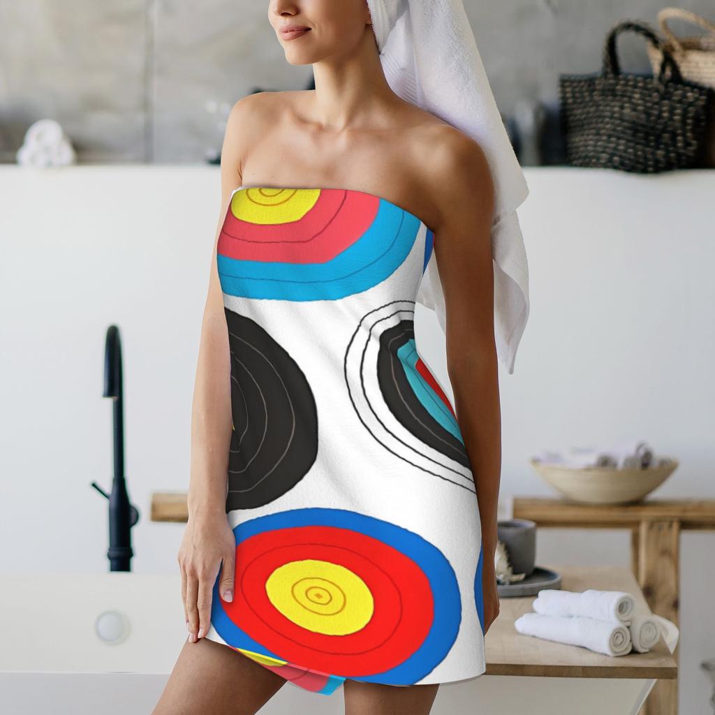 Target Archery Art Oversized Beach Towel, Quick Dry Microfiber for Swimming Camping Travel Cruise