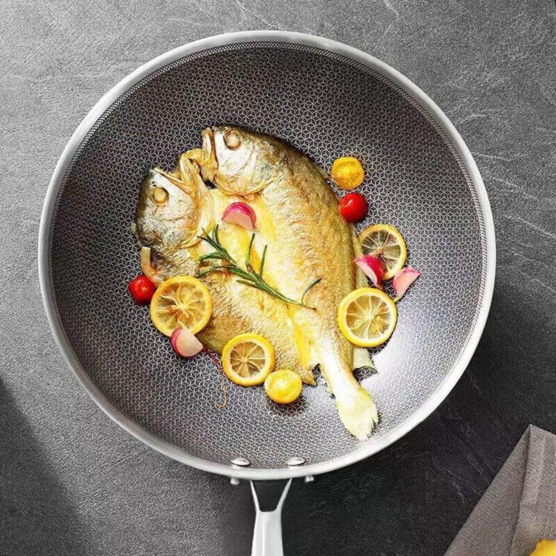 Supor Lightweight Crystal Pattern 316 Stainless Steel Wok