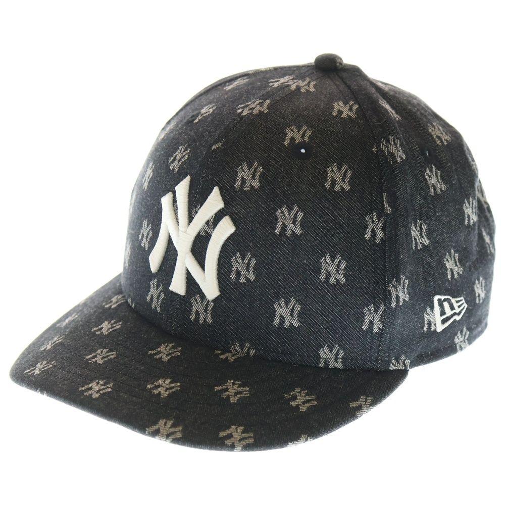 Used NEW ERA 59FIFTY MLB Jacquard 14388853 New York Yankees Cap Hat Black/Chrome