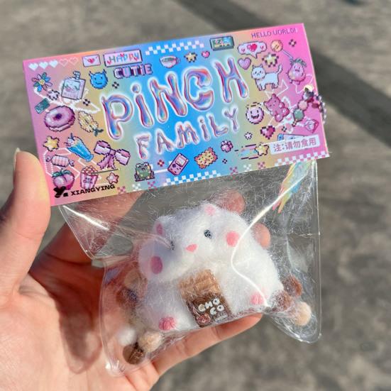 Waffle Squeeze Toy Slow Rebound Stress Relief Bunny Dessert Cat Paw Squishes Sensory Fidget