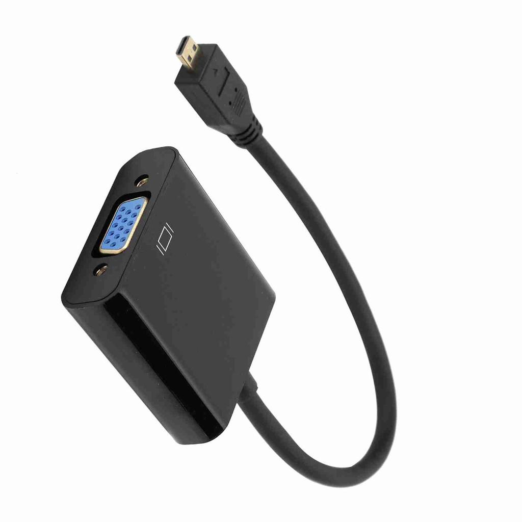 Micro HDMI to VGA Video Converter Adapter 1080P for Raspberry Pi 4B with Power Supply FunctionMicro HDMI to VGA