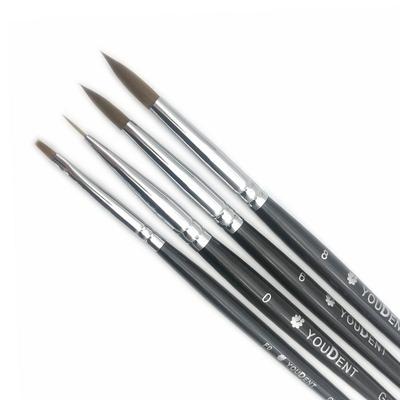 4 Stück Dental Porzellan Pinsel Stift Zahntechniker Werkzeuge Dentallaborbedarf