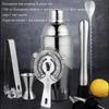 Cocktailshaker-Mixer aus Edelstahl Wein Martini Boston Shaker Für Barkeeper Drink Party Barwerkzeuge 550ML/750ML