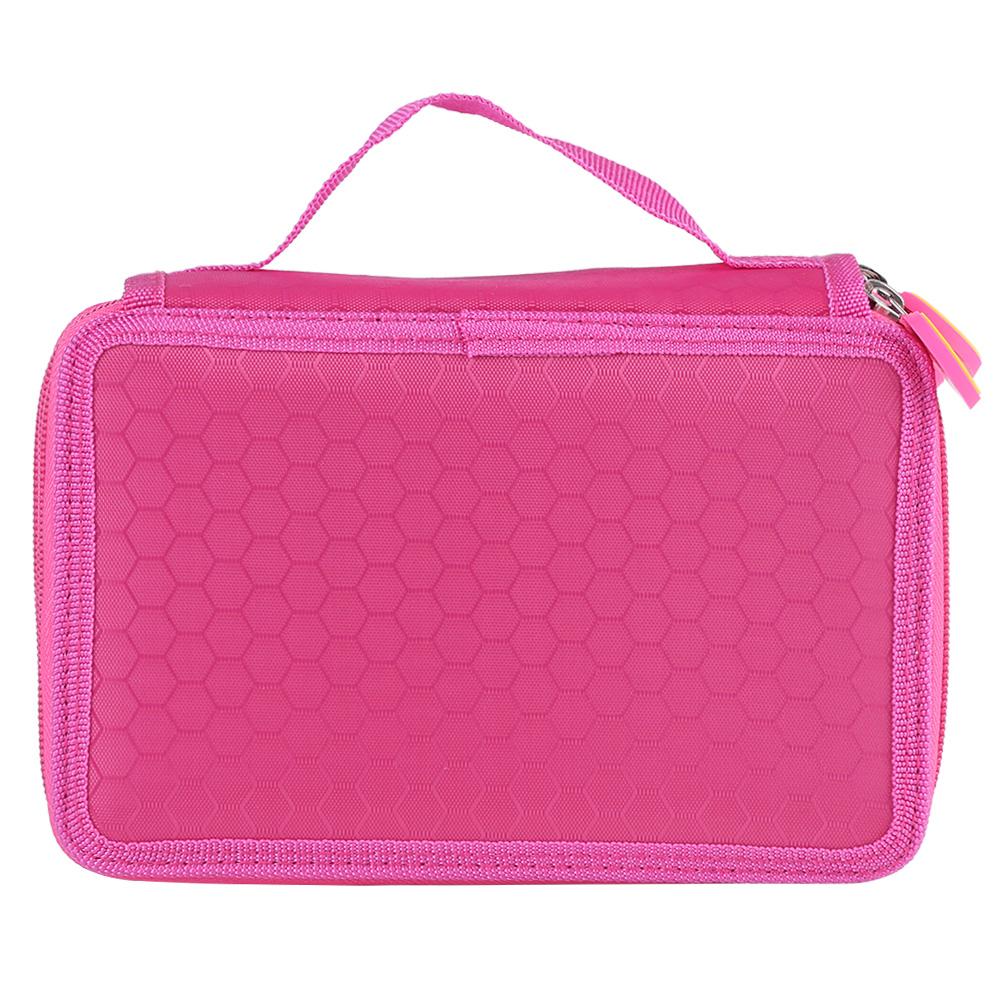 

Пенал на 52 отделения большой вместимости для карандашей, ручек, для рисования и живописи (розовый)