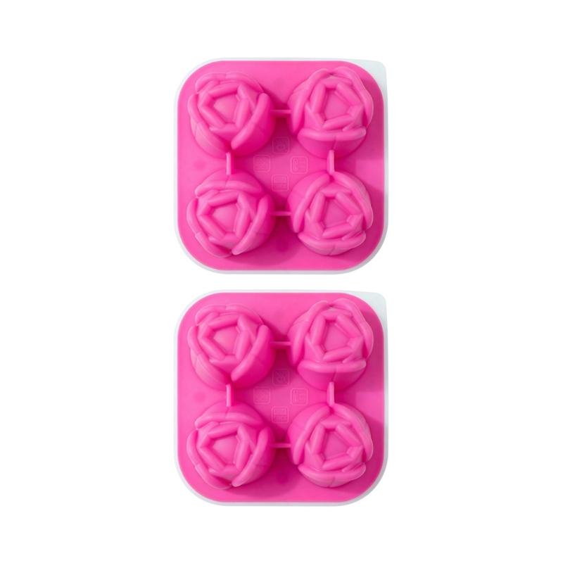 Multifunctional Silicones Molds for Ice Cubes with Tulips Flower Pattern for Home Parties and DIY Projects