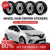 2026 Horké Pro Renault Krytky nábojů kol 56mm 60mm 65mm Kryt středu kola vozu Samolepka s logem Pro Renault Clio 4 Megane 2 3 Captur Trafic
