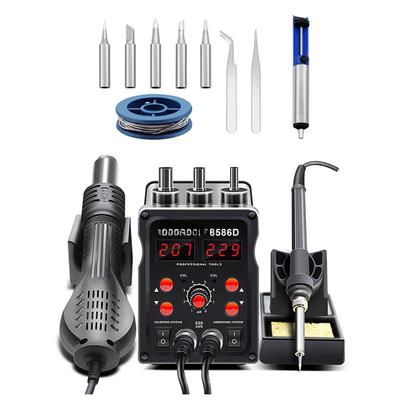 Digital Display BGA Rework Solder Station Soldering Hot Air Gun 8586D For SMD SMT Welding Repair Desoldering Tools