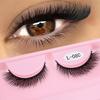 Natural Wispy Mink Lashes High Quality 8mm-16mm Soft Short Cat Eye Strip Lasesh Luxury Makeup Fluffy Mink Eyelashes Wholesale