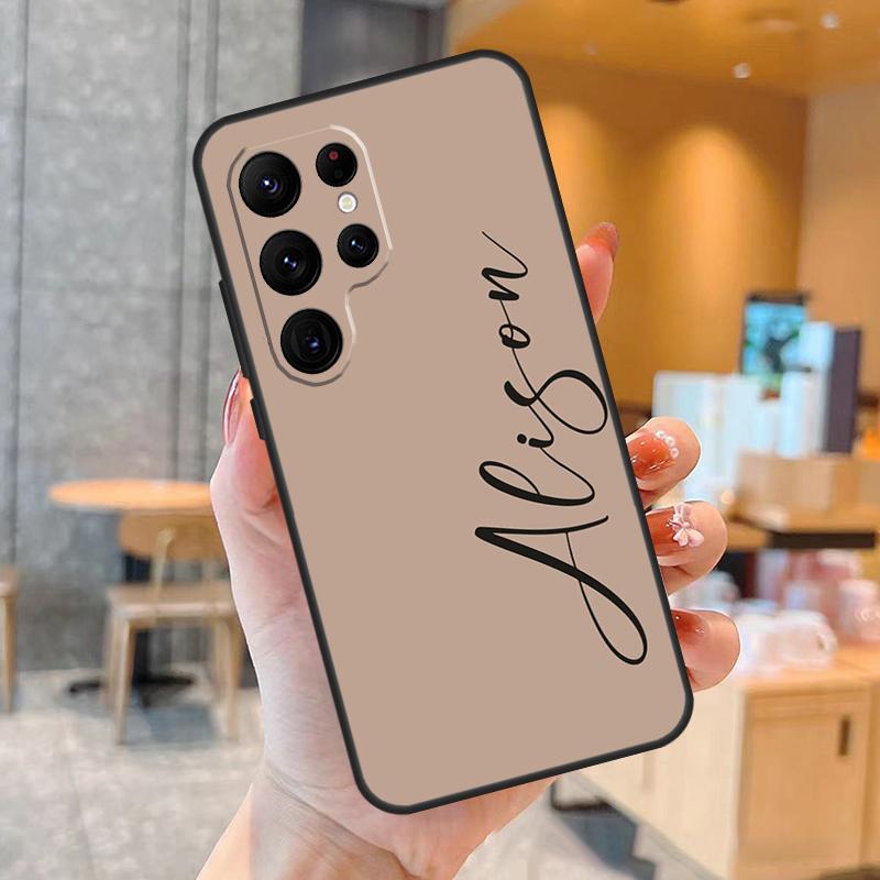 

Персонализированный чехол с инициалами имени для Samsung Galaxy S23 S21 S22 Ultra S8 S9 S10 Note10 Plus Note 20 Ultra S20 FE Galaxy S21