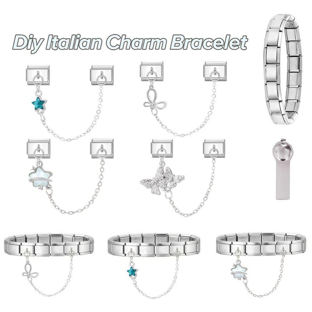 Double Chain Bracelet Charms Fit 9mm Bracelet DIY Bracelet Kit DIY Bracelet Making
