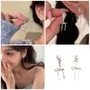Bowknot Studs Earrings Minimalist Ear Rings Ear Piercing Ornament for Women Girl