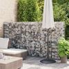 VidaXL Gabion Basket with Lid Galvanized Wire 150x100x30 Cm Fence 141042