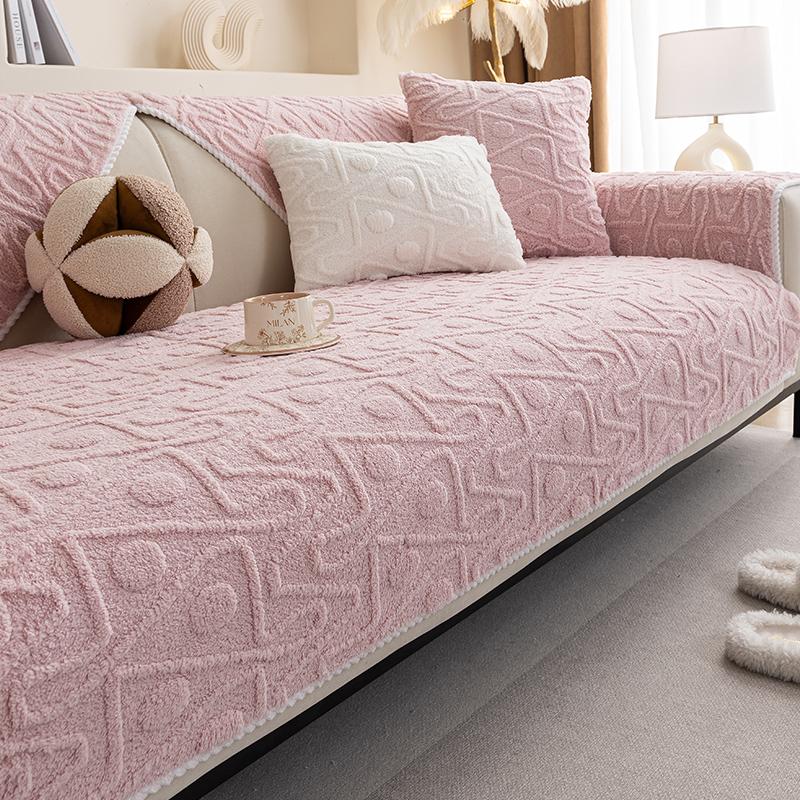 Living Home Perna de Sofa Antiderapantă Huse de Sofa Canapea Iarnă Shu Catifea Husa Glisantă Covorașe de Sofa Groase și Pufoase