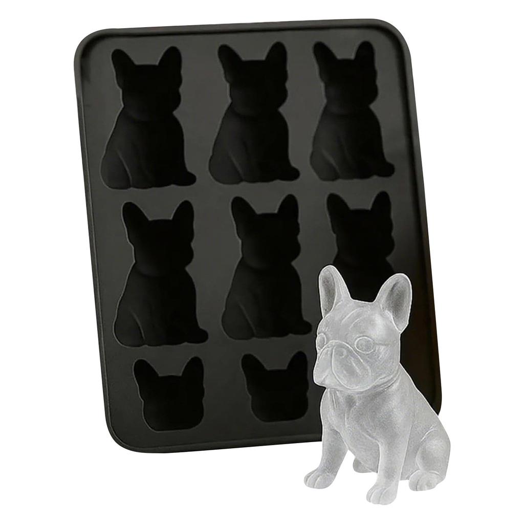 Ice Mold,Molds With Homemade Drink Decoration,Cute Novelty Dog Flexible Ice Maker For Lover,Whiskey Party Drinks,Fun Animal Shape 3D Pops