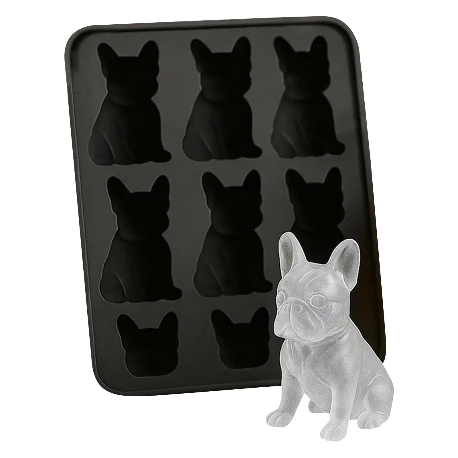 

Форма для льда, Формы с домашним украшением для напитков, Милый оригинальный гибкий ледогенератор в виде собаки для любителя, Напитки для вечеринки с виски, Забавные 3D-формы в виде животных для мороженого One Size