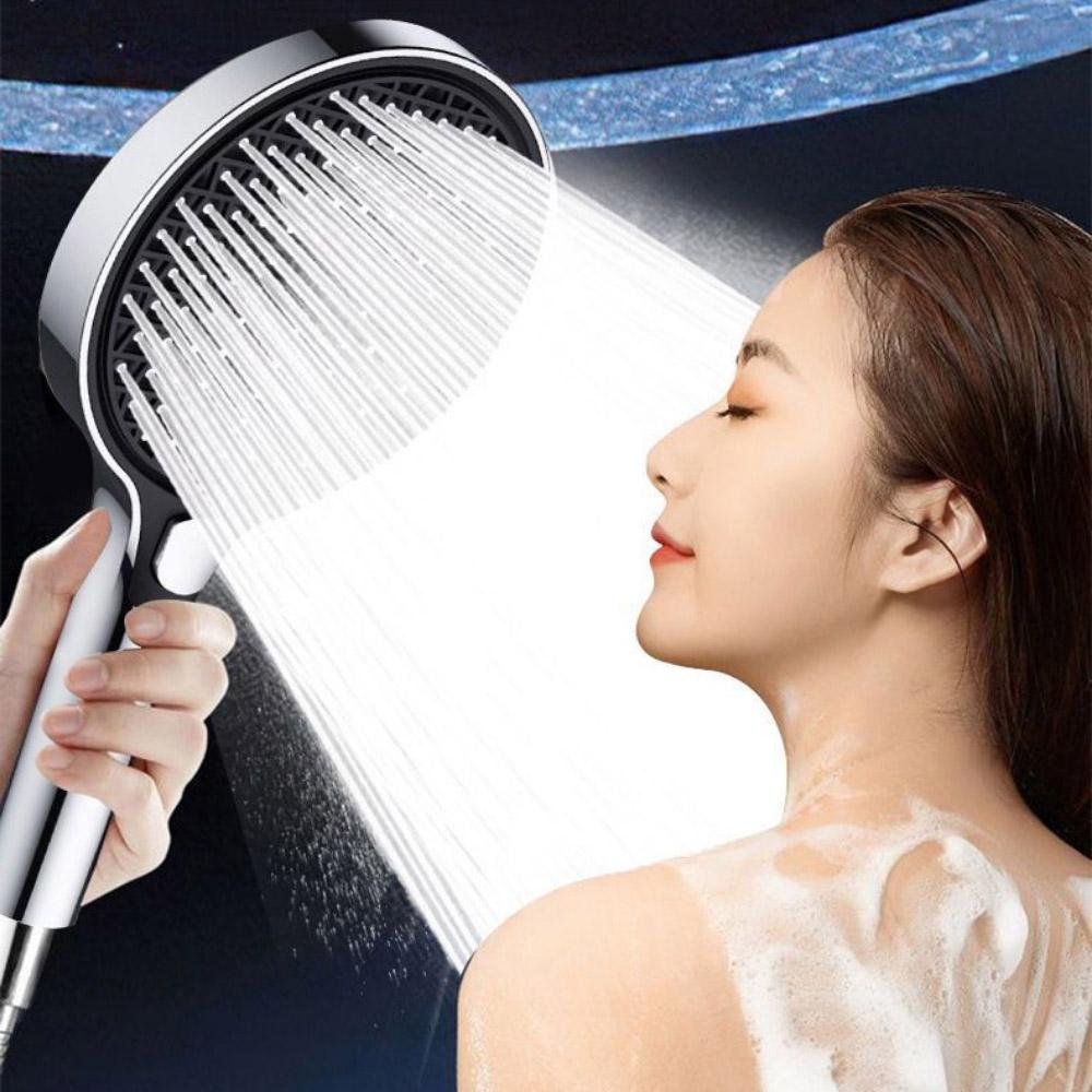 15cm Large Panel Boost Filter Shower Head Three-speed Home Bathroom Large Water Flow Shower Filter Shower Set