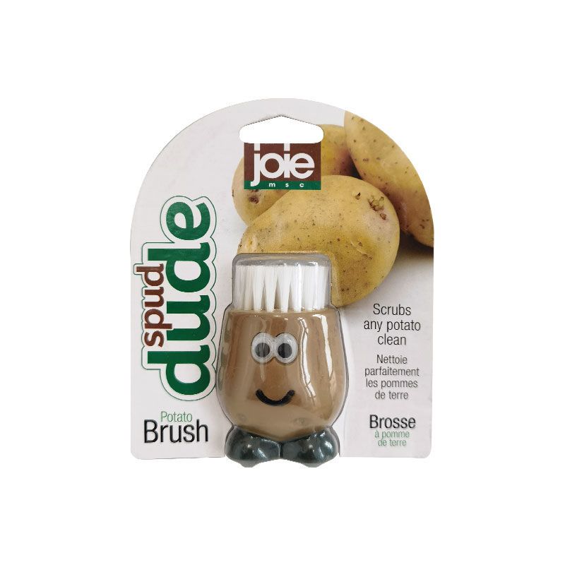 Nerezový kartáč na čištění zeleniny, škrabka na brambory, kartáč na čištění ovoce a zeleniny, lehký a odolný, snadno se přenáší