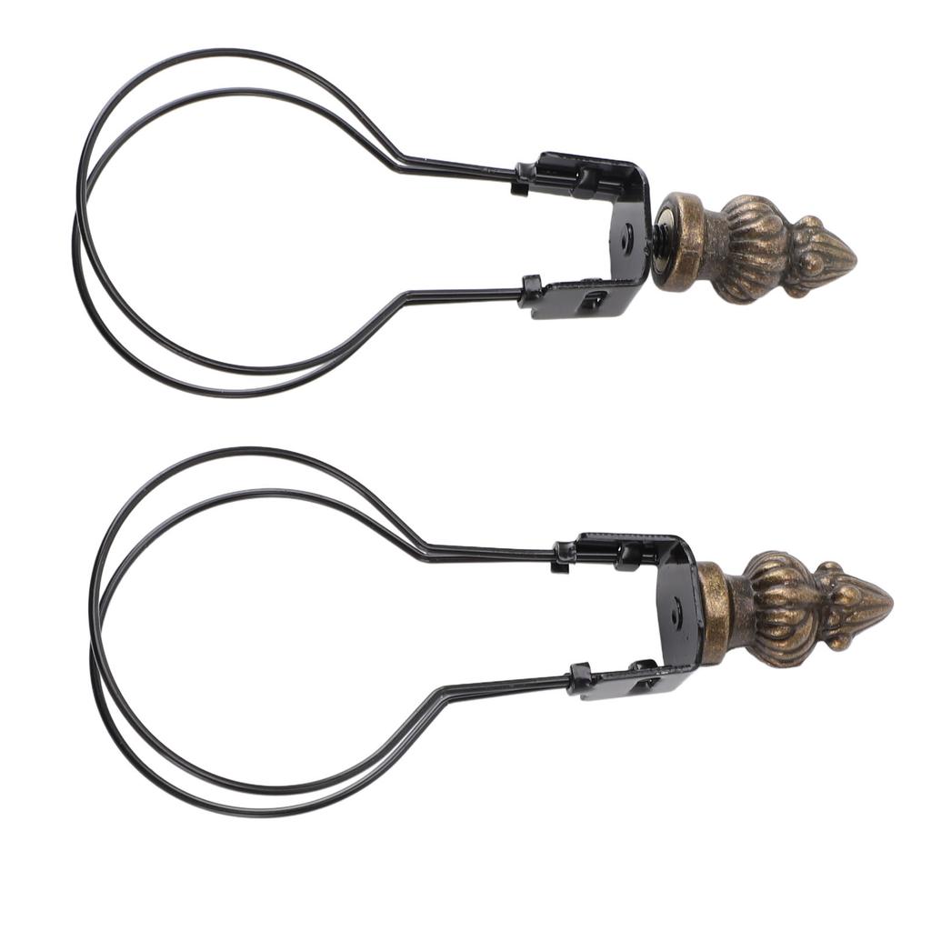 2pcs Lamp Bulb Clip Adapter Modern Stylish Metal Lampshade Holder Adapter Clip On Lampshade Adapter for Living Room Bedroom