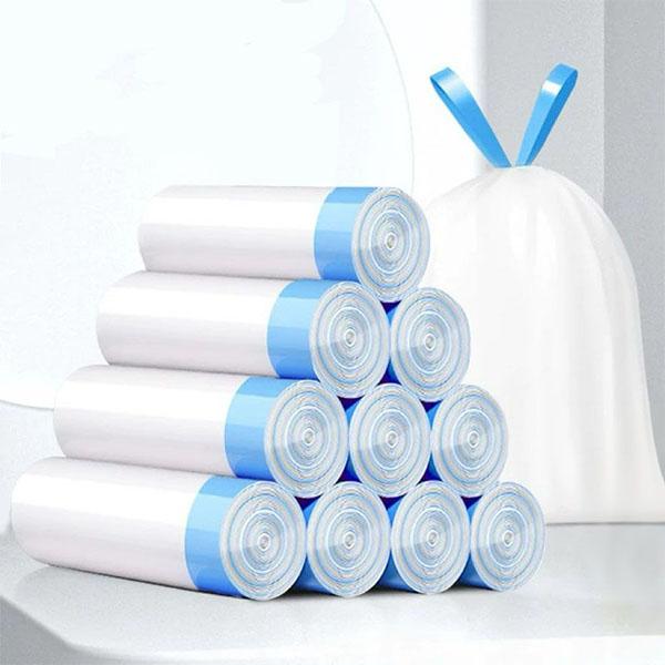 

WTEMPO Simple Thickened Home Kitchen Living Room Large Garbage Bags Multiuse Portable Drawstring Garbage Bags 75pcs*45*50cm белый