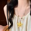 Women's Seaside Vacation Style Collarbone Starfish Necklace