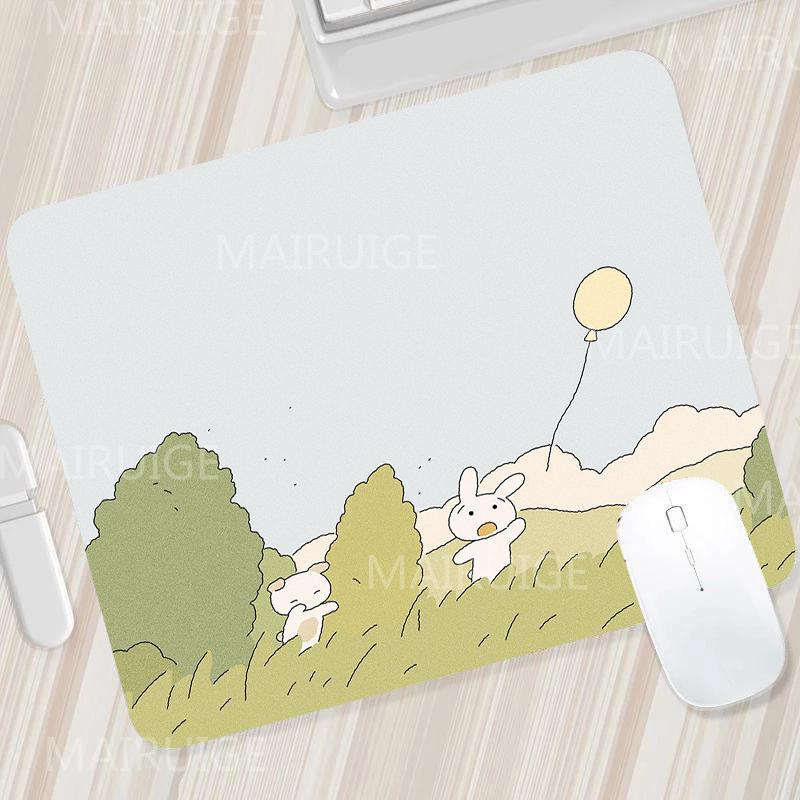 Green Small Mouse Pads Mouse Carpets Cute Desk Mats Kawaii Tulip Gaming Accessories Mouse Mat Gamer Surface for Computer Mouse
