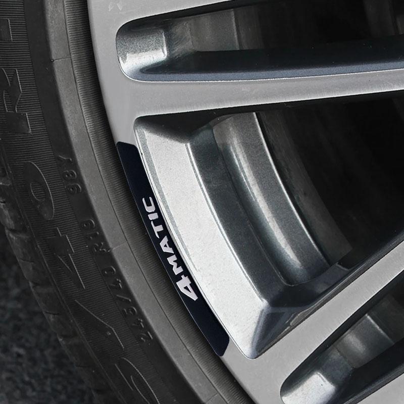 4 PCS Aluminum 4 Matic Car Badge Styling Wheel Hub Rims Decor Stickers