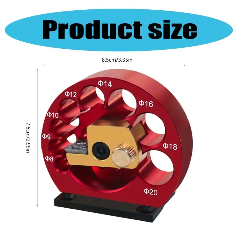 Dowel Jig Dowel Maker Jig 8 Holes Adjustable Dowel Maker Jig Kits with Metal Blade Electric Drill Milling Woodworking