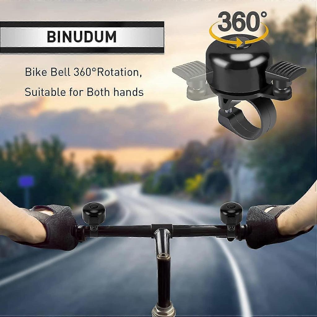 Bike Bell 1-pack, Loud And Crisp Bike Bell, Mini Cute Bike Horn For Adult And Kids Bikes, Anti-rust Coating And Sturdy Ring For Left And Right Handed-