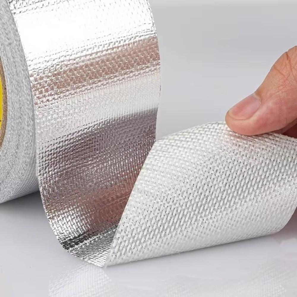 Cinta de Envoltura para Tuberías de Aire Acondicionado de 5/10 Metros, Resistente al Sol, Impermeable, de Fibra de Vidrio, Lámina de Aluminio, Aislante Térmico