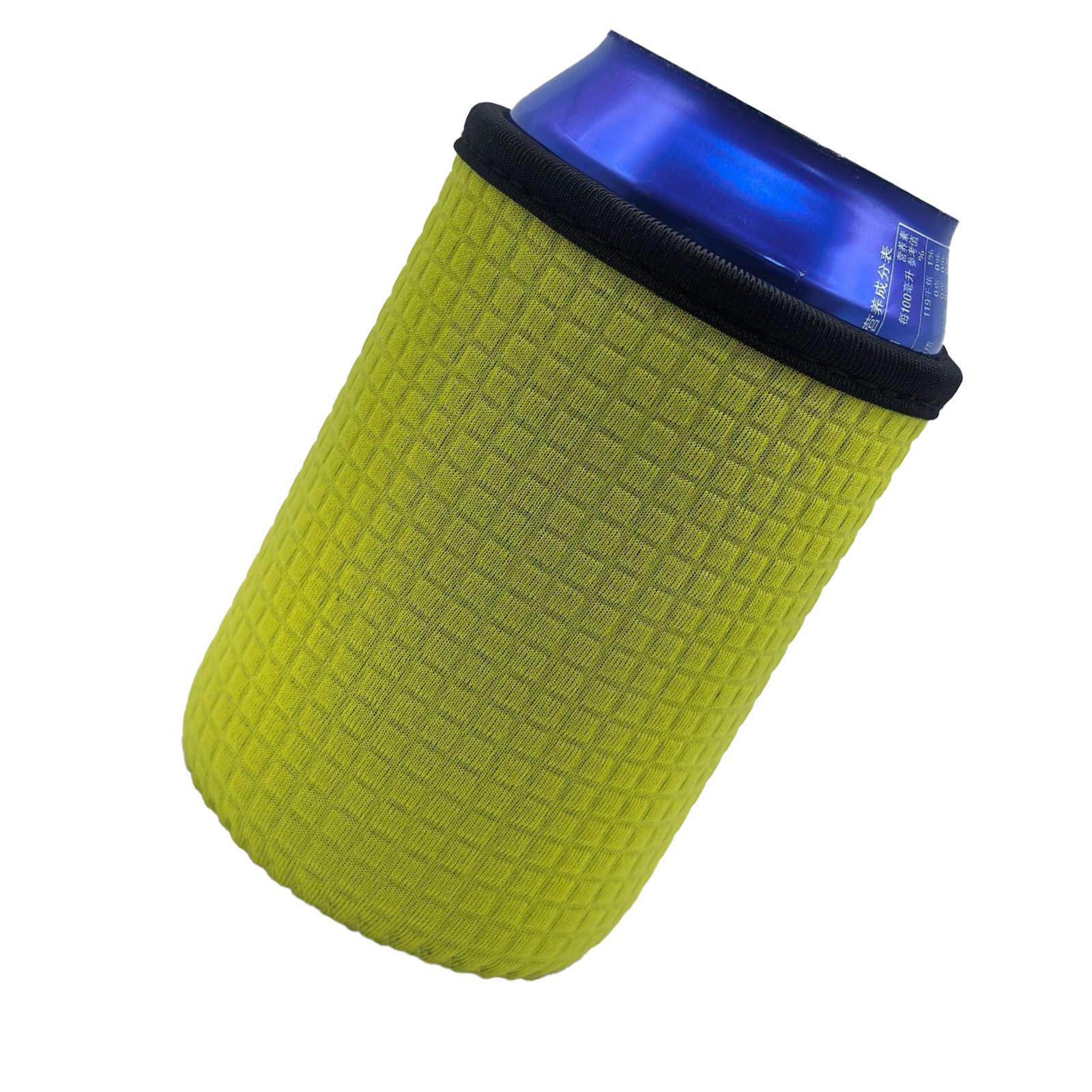 

12OZ Standard Beer Bottle Cooler Covers Neoprene Can Sleeves Nonslip Insulated Bottle Cover for Beer Beverage Drink Soda жовтий