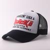 New printed baseball cap European and American outdoor breathable truck driver mesh cap