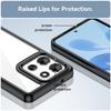 For Motorola Moto G86 5G Phone Case WANLONFENG XC Series TPU Acrylic Cover with Tempered Glass (Big Lens Hole)