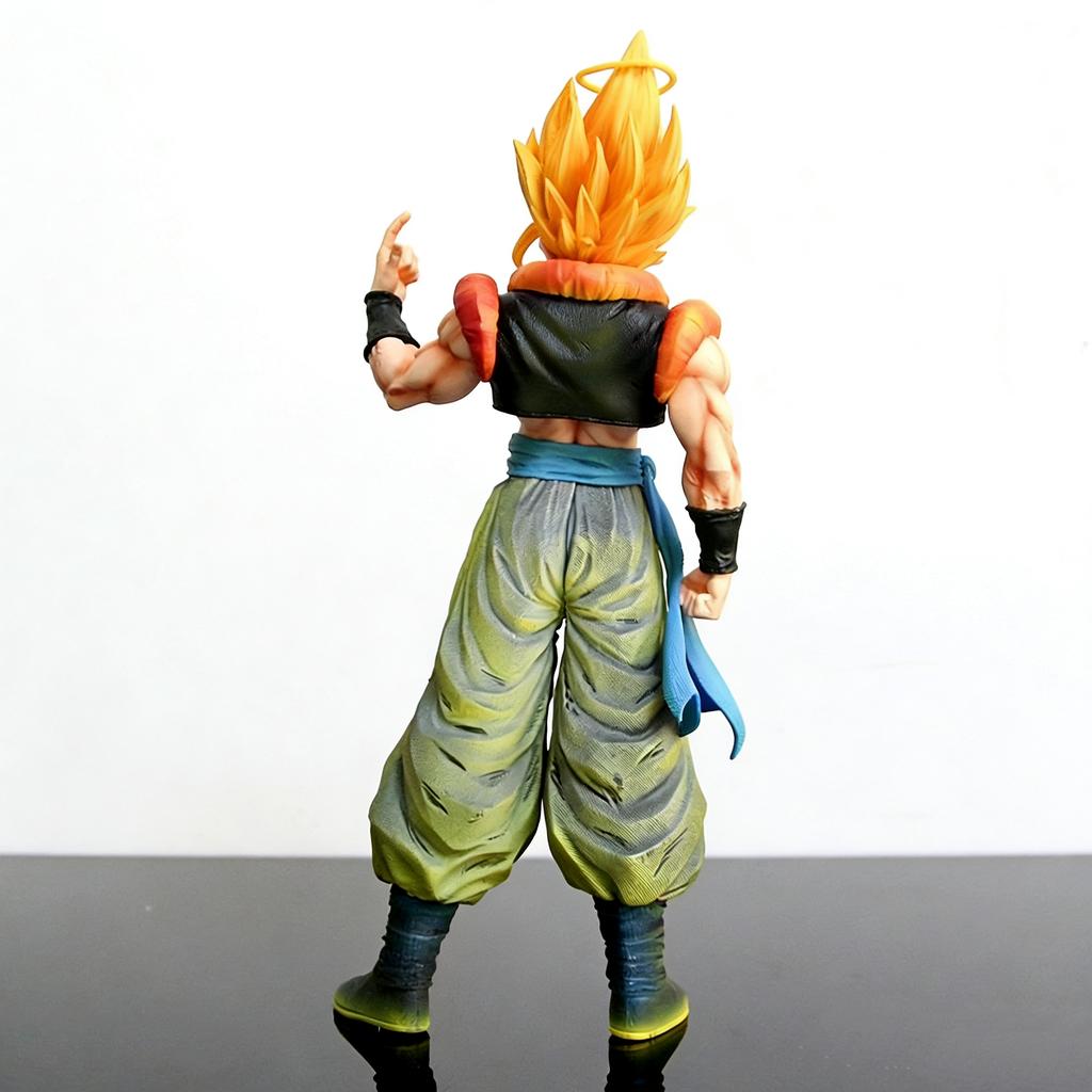 JJ Studio FXW Gogeta Super Saiyan Dragon BallZ The Fourth Form SSj3 12.2Inch/31cm Can move PVC Provocation Mini Figure Toys Gift
