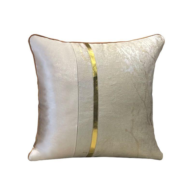 

Arrival Affordable Luxury Style Sofa Cushion All Year Round Neutral Non-Slip Fabric High-End Modern Minimalist Scandinavian Leather Seat Cover Cover Beige square pillow B Pillowcase (45*45)