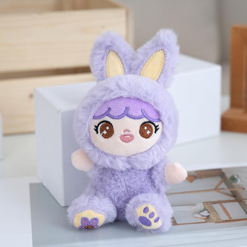 

Long Rabbit Ears Toy Animal Stuffed Plush Multiple Colors Children Birthday Gift фиолетовый