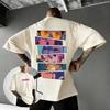 Dandadan Mysterious Eye Collage Vintage Washed Oversized Anime Streetwear T-Shirt  Women And Men T-Shirt