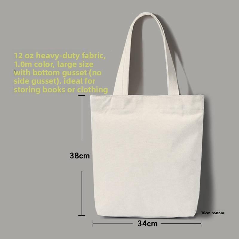 Minimalist Canvas Shoulder Bag For Daily Use With Large Capacity