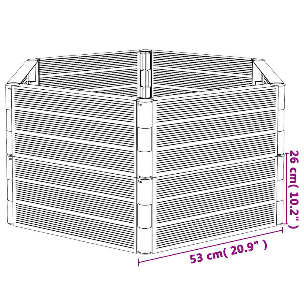 Garden Planting Tub Anthracite PP