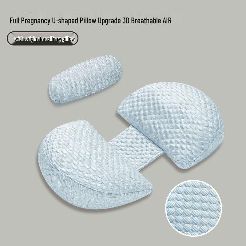 U-Shaped Pregnancy Pillow - Lumbar, Belly, and Back Support for Side Sleepers