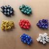 10Pcs 8-Sided Acrylic Dices Marble Pattern Polyhedral Dices for Table Game