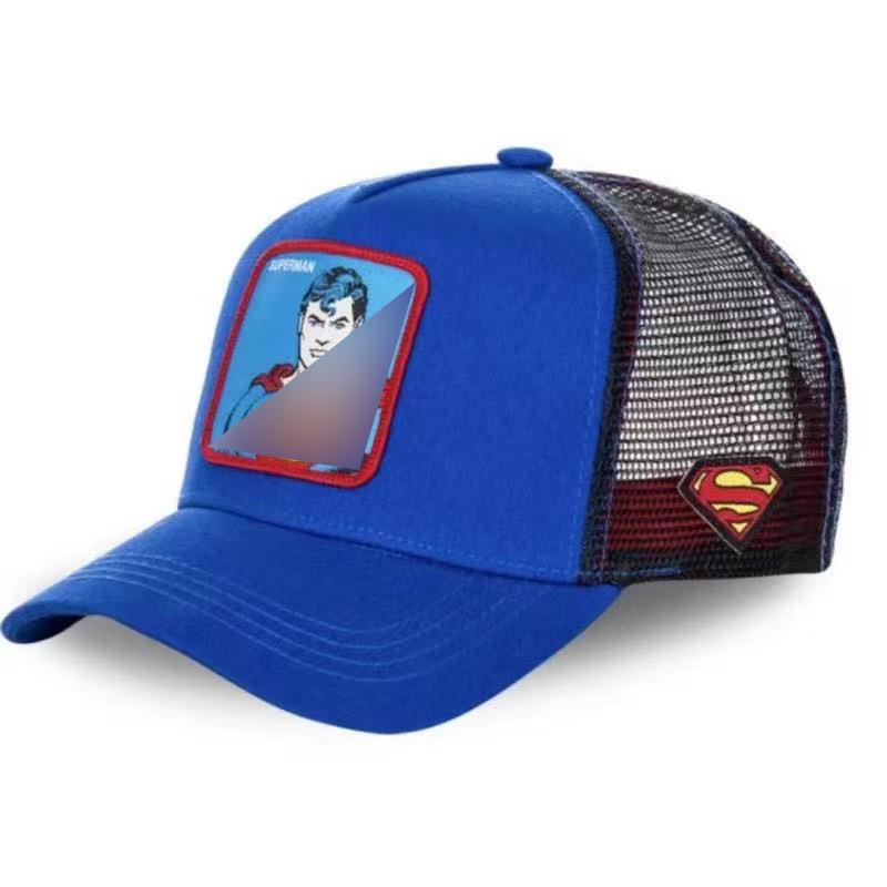 Summer cartoon animation hat mesh personality trendy men's and women's hat Korean version baseball cap animal mesh hat large brim