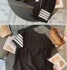 2025 TB Women's Four-Bar Sports and Leisure Shorts Set - Classic Fashion Two-Piece Suit for Summer
