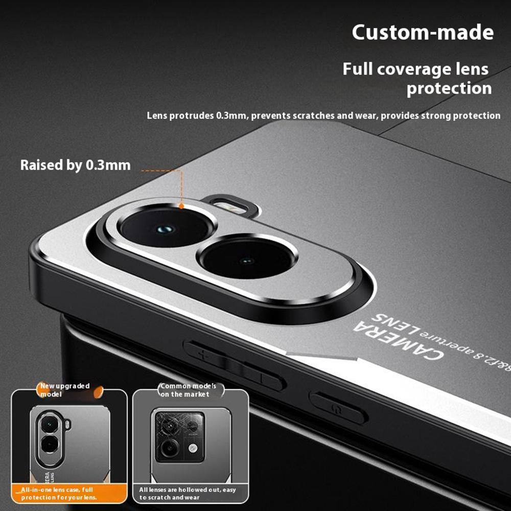 Για το Xiaomi Poco M7 4G (ΕΕ) (171 χλστ) Θήκη τηλεφώνου από κράμα αλουμινίου TPU για υπολογιστή, πίσω κάλυμμα