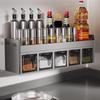 Yunshuang Kitchen Wall Spice Organizer with 5 Jars