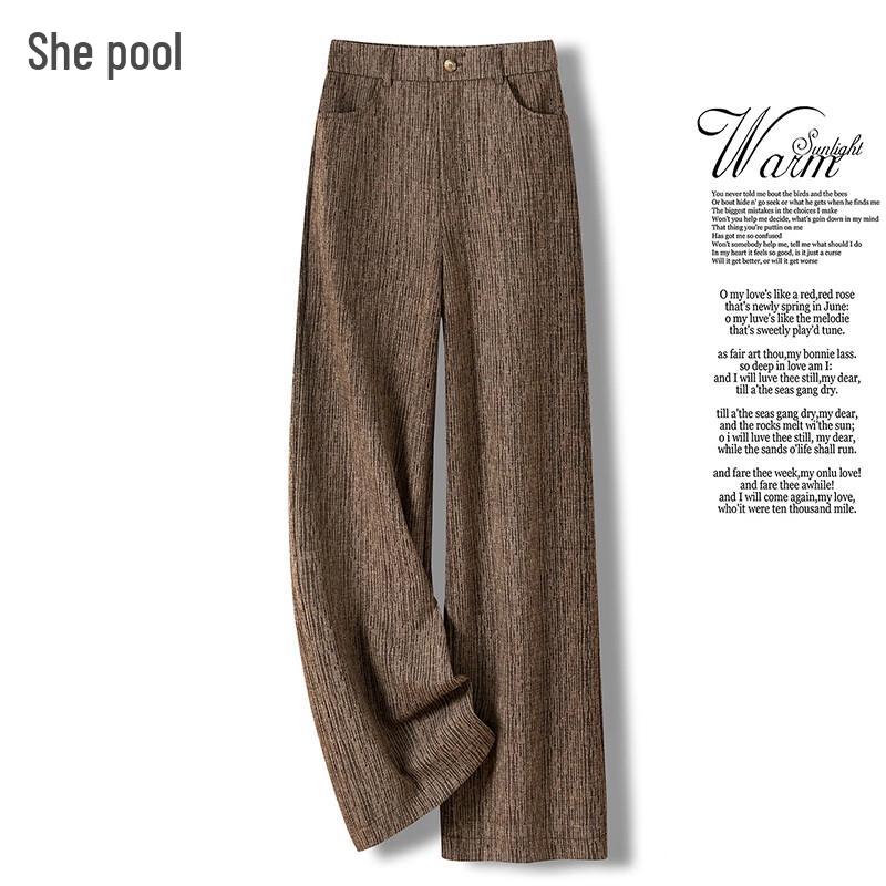 Women's High-Waisted Wide-Leg Commuter Trousers