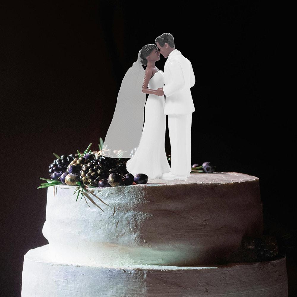 Elegant Couple Wedding Cake Topper Bride & Groom Figurines  for Anniversaries,Engagements